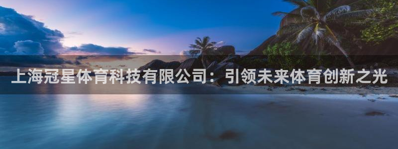 上海冠星体育科技有限公司：引领未来体育创新之光