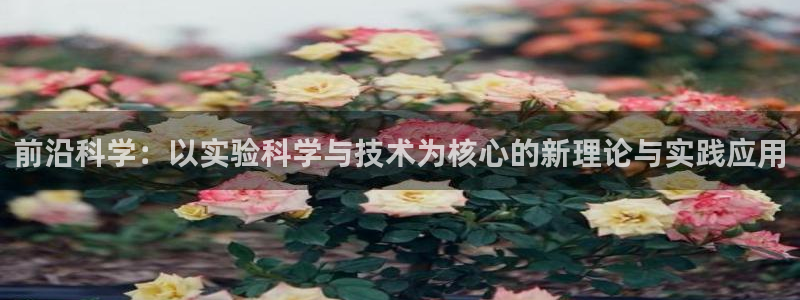 前沿科学：以实验科学与技术为核心的新理论与实践应用